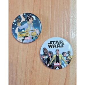 Marvel Star Wars 1.5" pin x2
